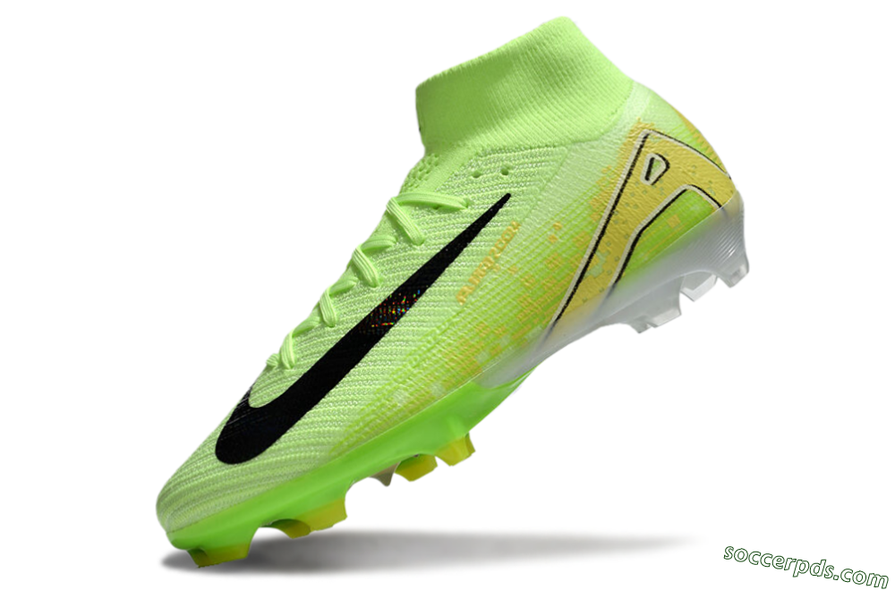Nike Air Zoom Mercurial Superfly 10 Elite FG High-Tops Football Boots - Green/Black/White 5