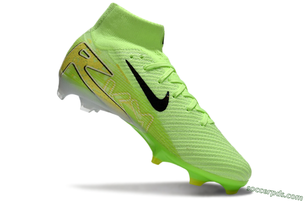 Nike Air Zoom Mercurial Superfly 10 Elite FG High-Tops Football Boots - Green/Black/White 4
