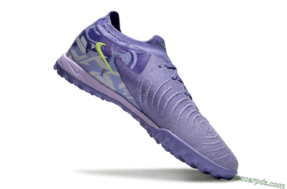 Nike Phantom GX 2 Elite TF Low-Tops Football Shoes - Purple/Yellow/White 4