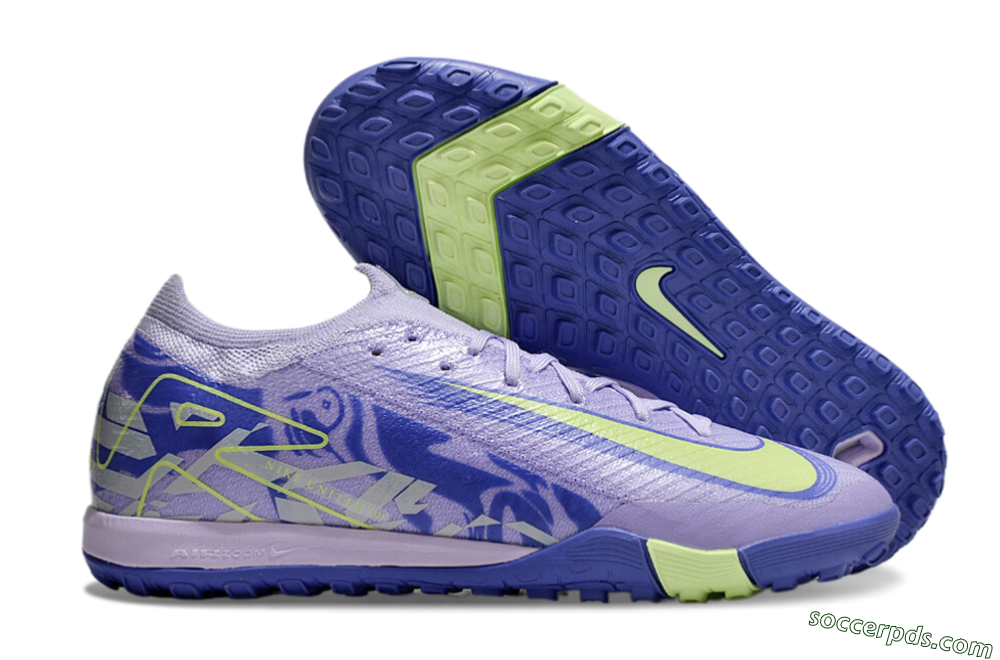 Nike Air Zoom Mercurial Vapor 16 Elite TF Low-Tops Football Shoes - Purple/Yellow/White 1