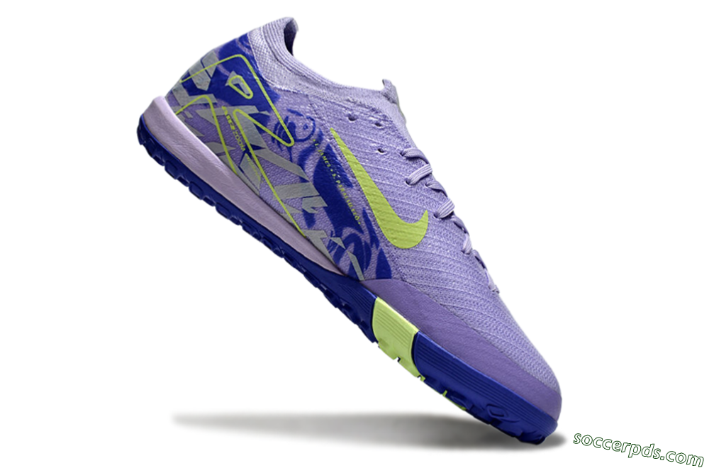 Nike Air Zoom Mercurial Vapor 16 Elite TF Low-Tops Football Shoes - Purple/Yellow/White 4