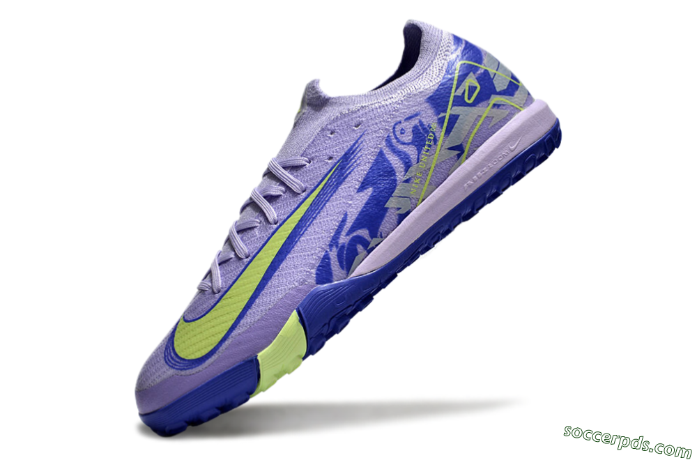 Nike Air Zoom Mercurial Vapor 16 Elite TF Low-Tops Football Shoes - Purple/Yellow/White 5