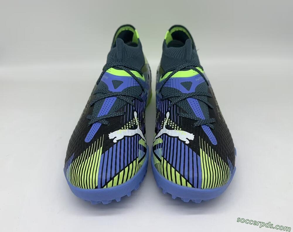 Puma Future Ultimate TF Low-Tops Football Shoes - Black/Yellow/Blue