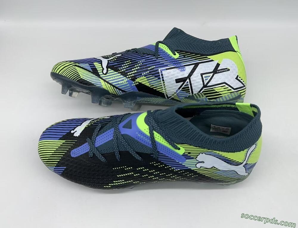 Puma Future Ultimate FG Low-Tops Football Boots - Black/Yellow/Blue