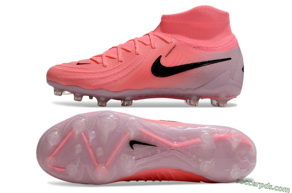 Nike Phantom Luna Elite AG High-Tops Football Boots - Pink/Black 0