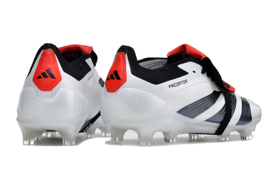 Adidas Predator Elite Foldover Tongue FG Low-Tops Football Boots - White/Blue/Red