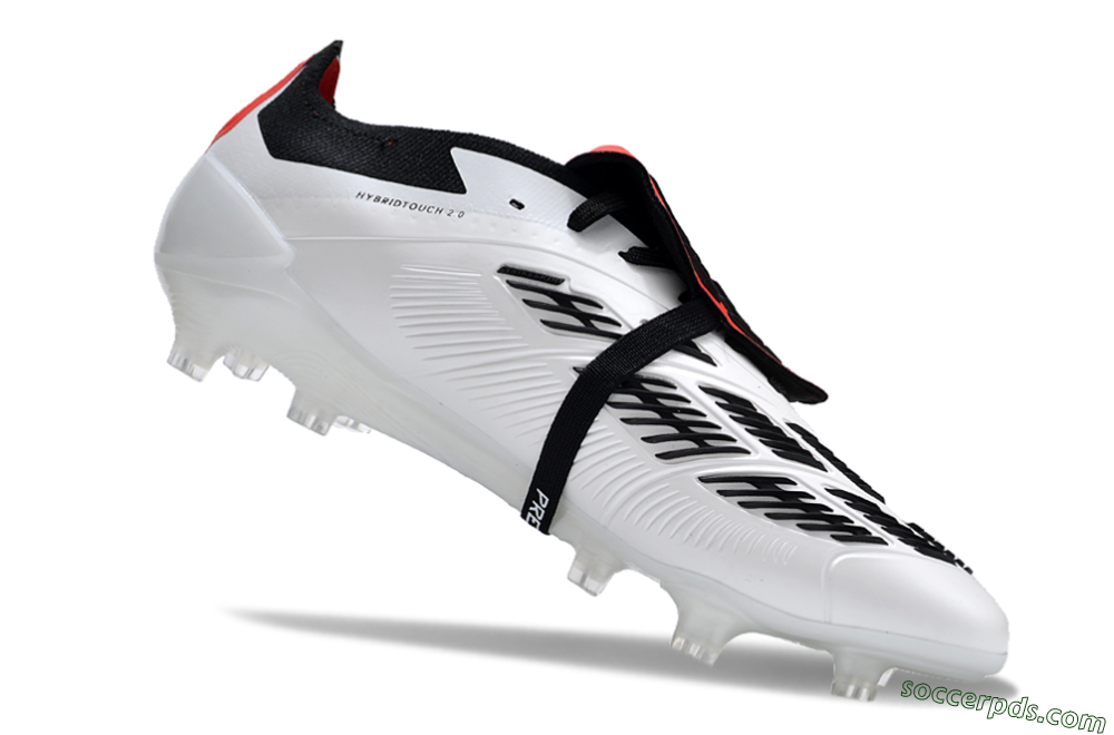 Adidas Predator Elite Foldover Tongue FG Low-Tops Football Boots - White/Blue/Red 4