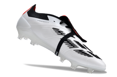 Adidas Predator Elite Foldover Tongue FG Low-Tops Football Boots - White/Blue/Red