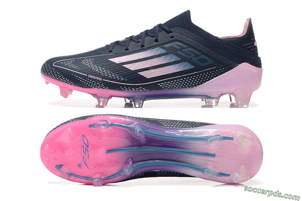 Adidas F50 Elite FG Low-Tops Football Boots - Blue/Pink/Purple 0