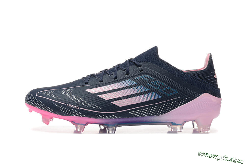 Adidas F50 Elite FG Low-Tops Football Boots - Blue/Pink/Purple 2