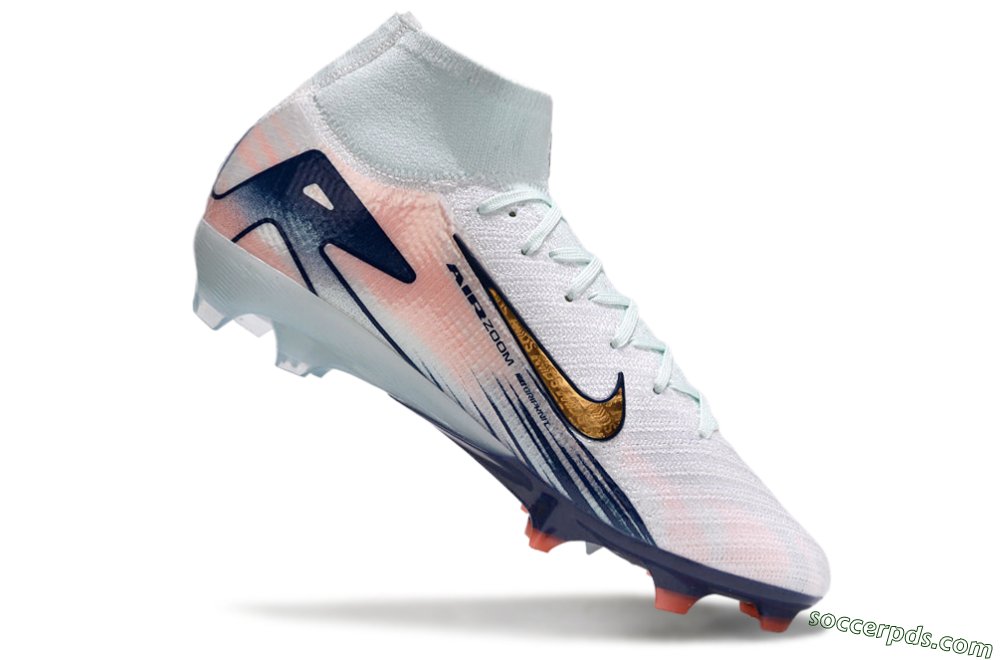 Nike Air Zoom Mercurial Superfly 10 Elite FG High-Tops Football Boots - Jade/Pink/Gold 5