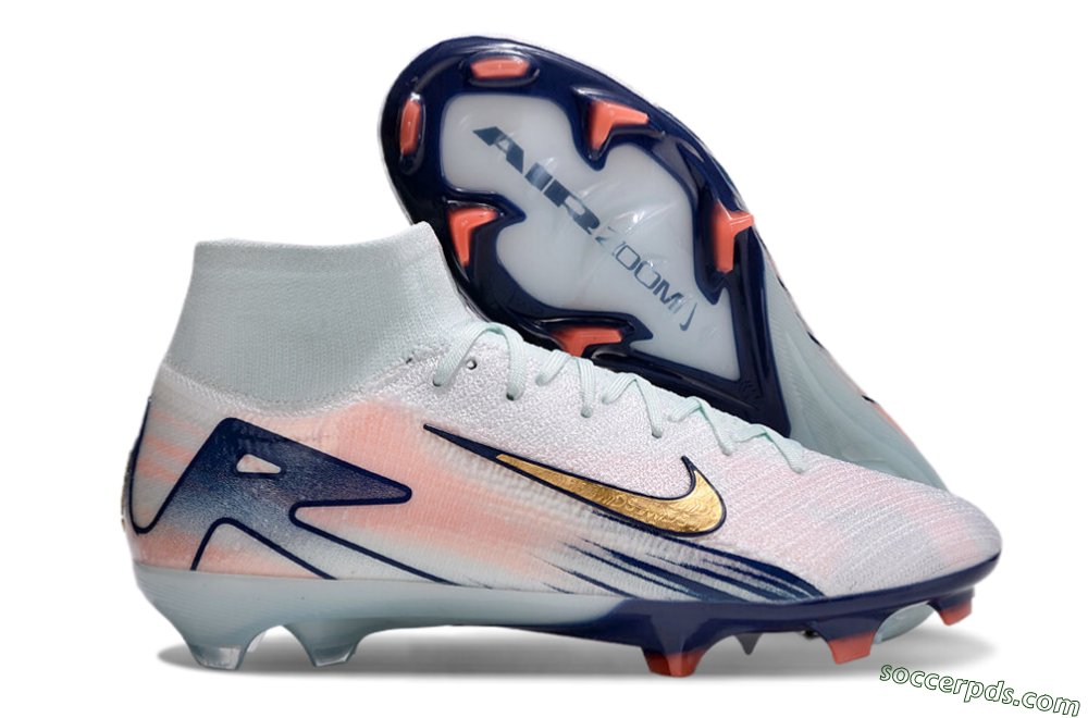 Nike Air Zoom Mercurial Superfly 10 Elite FG High-Tops Football Boots - Jade/Pink/Gold 1