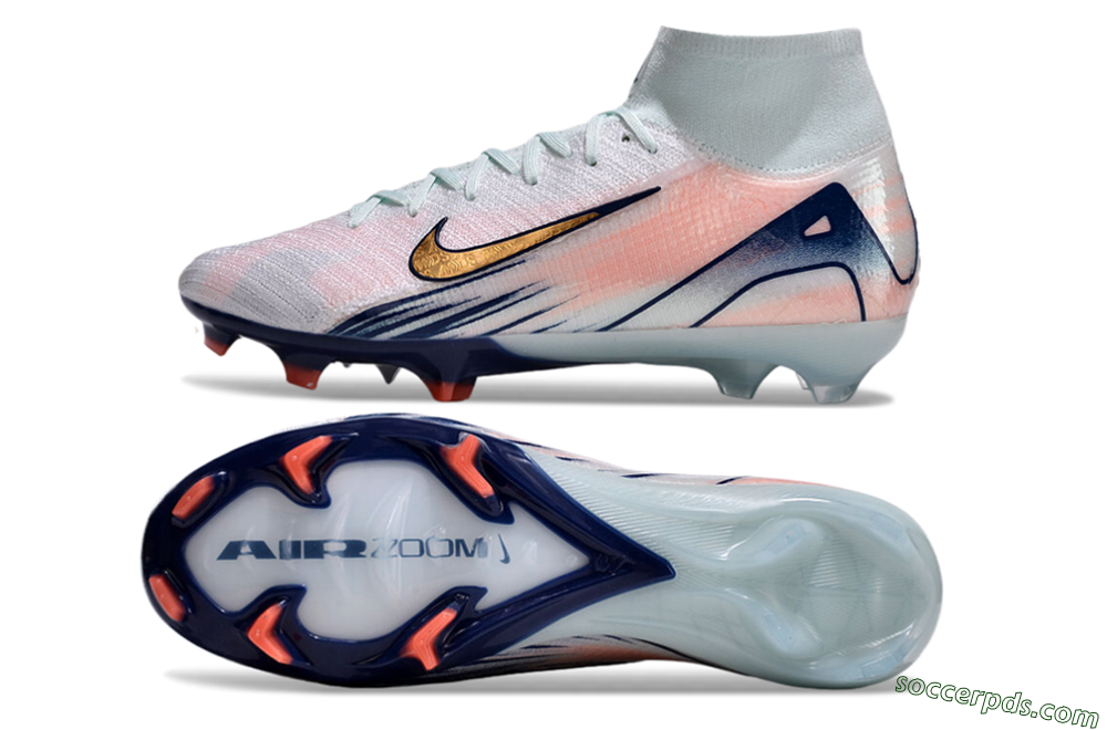 Nike Air Zoom Mercurial Superfly 10 Elite FG High-Tops Football Boots - Jade/Pink/Gold 0