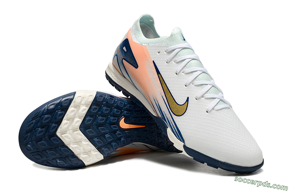 Nike Air Zoom Mercurial Vapor 16 Elite TF Low-Tops Football Shoes - Jade/Yellow/Pink 3