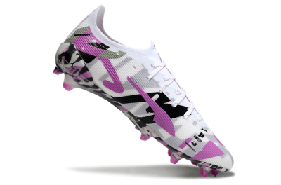 Puma Ultra Ultimate FG Low-Tops Football Boots - White/Purple/Black