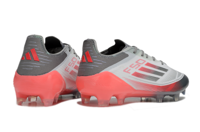Adidas F50 Elite FG Low-Tops Football Boots - White/Silver/Red
