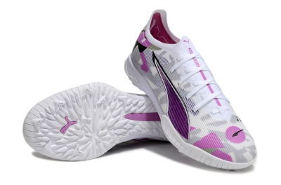 Puma Ultra Ultimate TF Low-Tops Football Shoes - White/Purple/Black