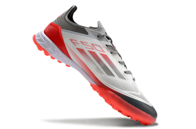 Adidas F50 Pro TF Low-Tops Football Shoes - White/Silver/Red