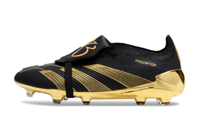 Adidas Predator 25 Elite Foldover Tongue FG Low-Tops Football Boots - Black/Gold