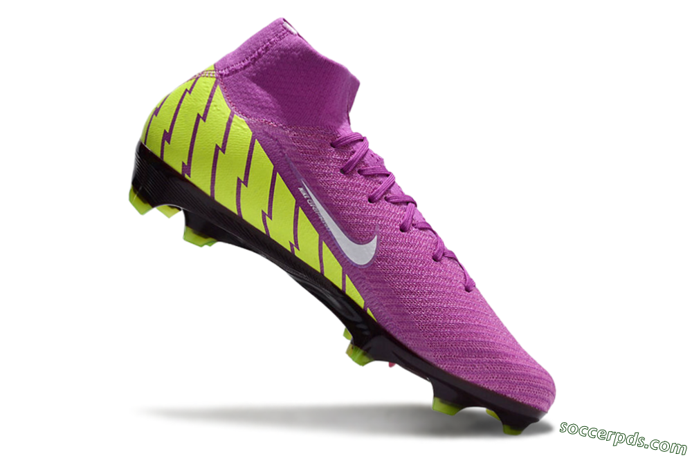 Nike Air Zoom Mercurial Superfly 10 Elite FG High-Tops Football Boots - Red/White/Yellow 4