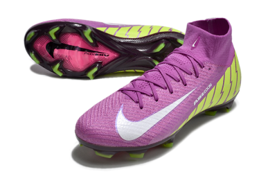 Nike Air Zoom Mercurial Superfly 10 Elite FG High-Tops Football Boots - Red/White/Yellow