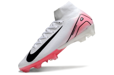 Nike Air Zoom Mercurial Superfly 10 Elite FG High-Tops Football Boots - White/Black/Pink