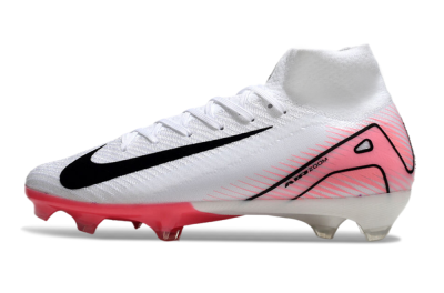 Nike Air Zoom Mercurial Superfly 10 Elite FG High-Tops Football Boots - White/Black/Pink