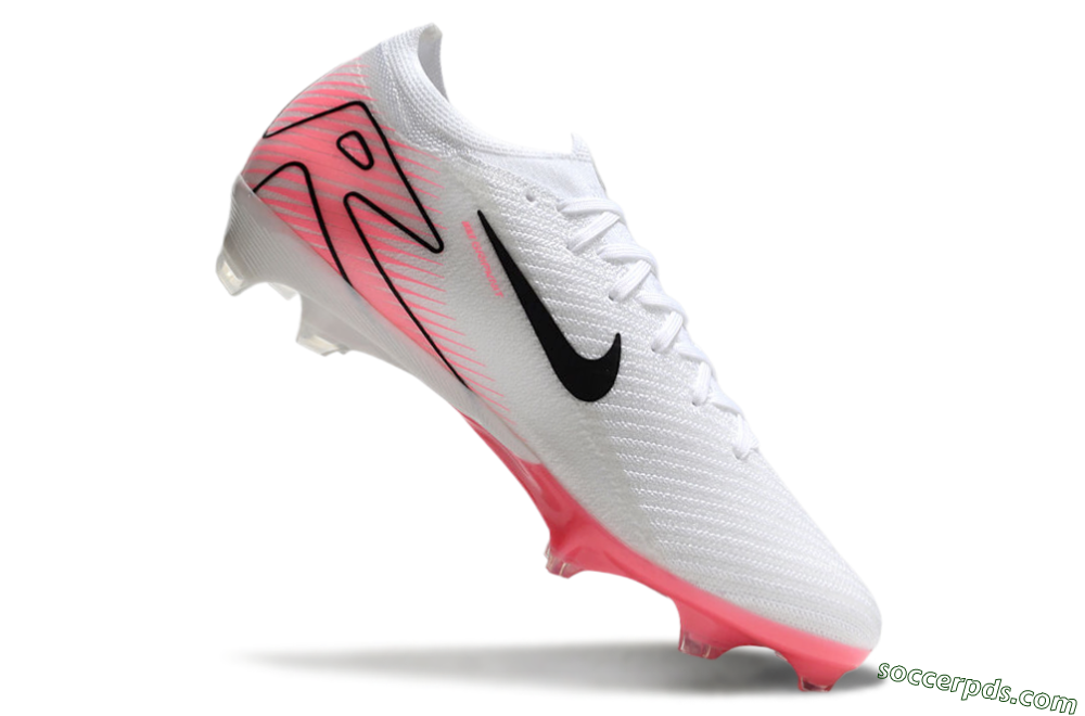 Nike Air Zoom Mercurial Vapor 16 Elite FG Low-Tops Football Boots - White/Black/Pink 4