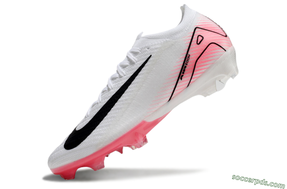 Nike Air Zoom Mercurial Vapor 16 Elite FG Low-Tops Football Boots - White/Black/Pink 5