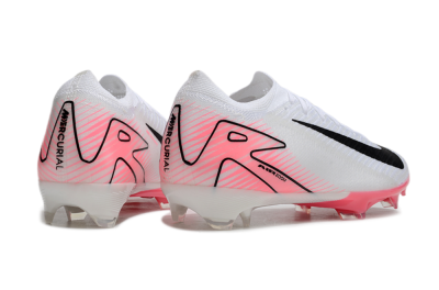 Nike Air Zoom Mercurial Vapor 16 Elite FG Low-Tops Football Boots - White/Black/Pink
