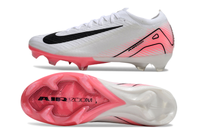 Nike Air Zoom Mercurial Vapor 16 Elite FG Low-Tops Football Boots - White/Black/Pink