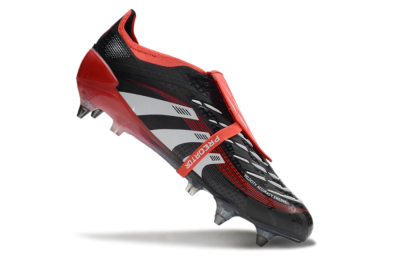 Adidas Predator 25 Elite Foldover Tongue SG Low-Tops Football Boots - Black/White/Red