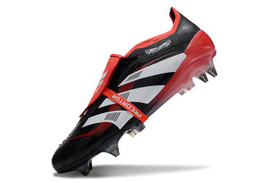 Adidas Predator 25 Elite Foldover Tongue SG Low-Tops Football Boots - Black/White/Red