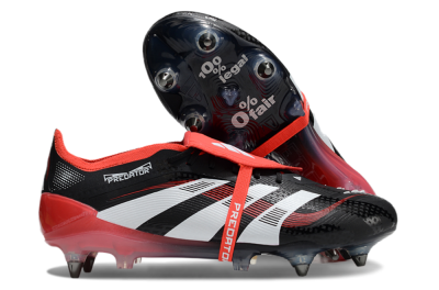 Adidas Predator 25 Elite Foldover Tongue SG Low-Tops Football Boots - Black/White/Red