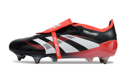 Adidas Predator 25 Elite Foldover Tongue SG Low-Tops Football Boots - Black/White/Red