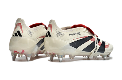 Adidas Predator 25 Elite Foldover Tongue SG Low-Tops Football Boots - White/Black/Red