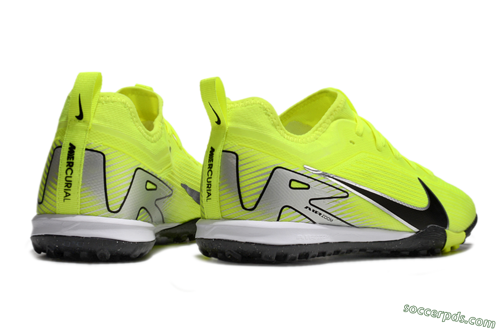 Nike Air Zoom Mercurial Vapor 16 Pro TF Low-Tops Football Shoes - Yellow/Black/Silver 6