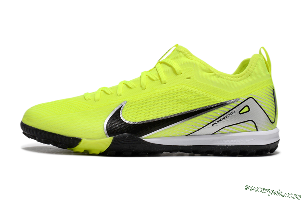 Nike Air Zoom Mercurial Vapor 16 Pro TF Low-Tops Football Shoes - Yellow/Black/Silver 2