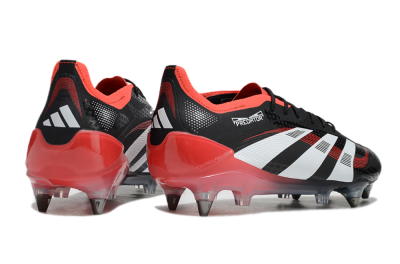 Adidas Predator 25 Elite SG Low-Tops Football Boots - Black/White/Red