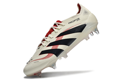 Adidas Predator 25 Elite SG Low-Tops Football Boots - White/Black/Red