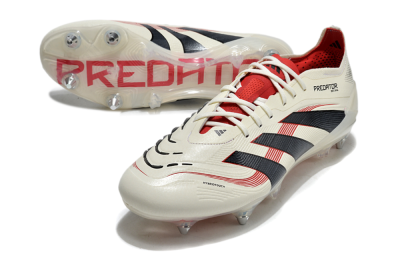 Adidas Predator 25 Elite SG Low-Tops Football Boots - White/Black/Red