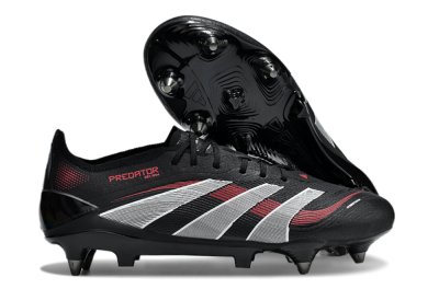 Adidas Predator 25 Elite SG Low-Tops Football Boots - Black/White/Red