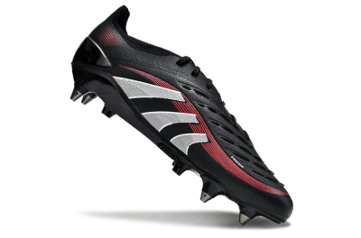 Adidas Predator 25 Elite SG Low-Tops Football Boots - Black/White/Red
