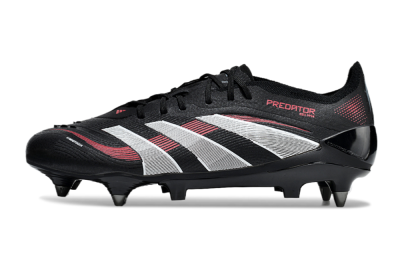Adidas Predator 25 Elite SG Low-Tops Football Boots - Black/White/Red