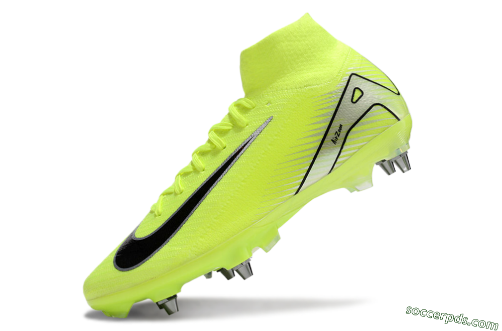 Nike Air Zoom Mercurial Superfly 10 Elite SG High-Tops Football Boots - Yellow/Black/Silver 5