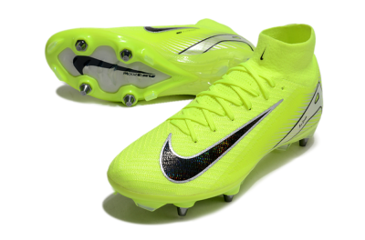 Nike Air Zoom Mercurial Superfly 10 Elite SG High-Tops Football Boots - Yellow/Black/Silver