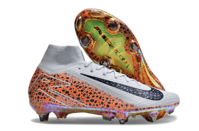 Nike Air Zoom Mercurial Superfly 10 Elite SG High-Tops Football Boots - Grey/Black/Leopard