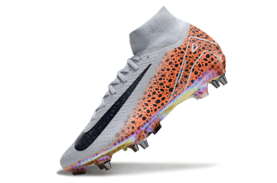 Nike Air Zoom Mercurial Superfly 10 Elite SG High-Tops Football Boots - Grey/Black/Leopard