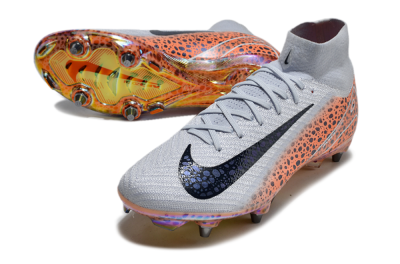 Nike Air Zoom Mercurial Superfly 10 Elite SG High-Tops Football Boots - Grey/Black/Leopard