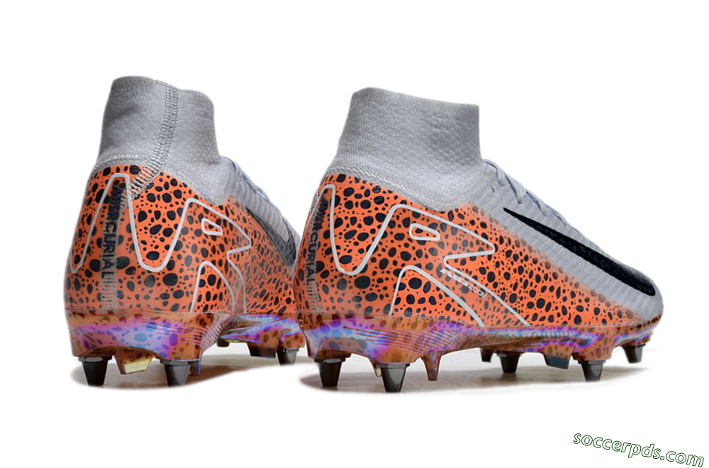 Nike Air Zoom Mercurial Superfly 10 Elite SG High-Tops Football Boots - Grey/Black/Leopard 6